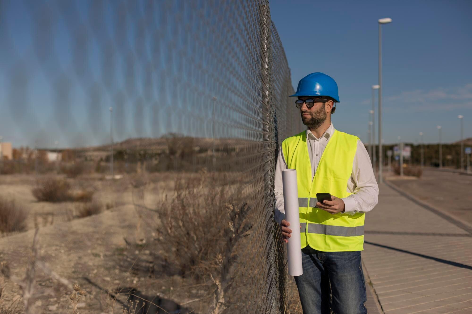 Man Working At Construction Site