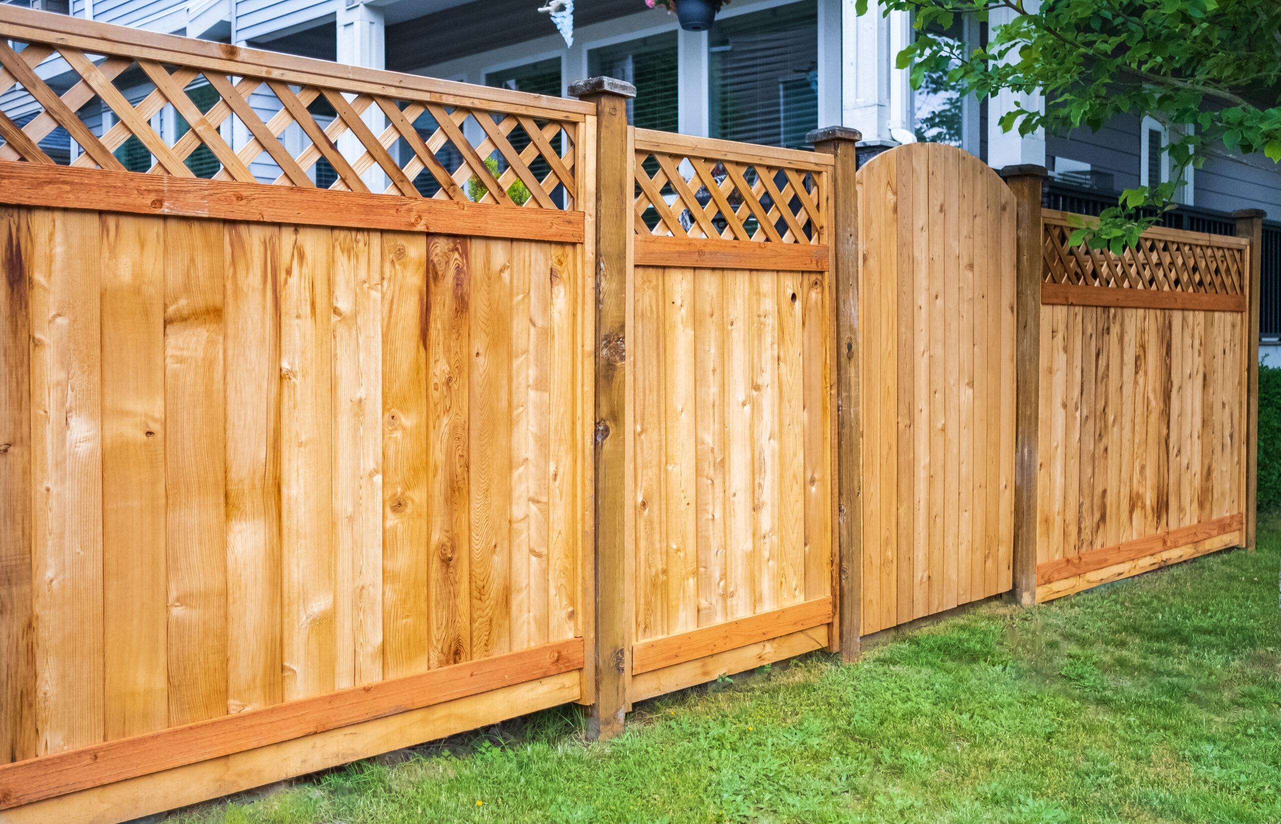 Nice Wooden Fence Around House Wooden Fence With
