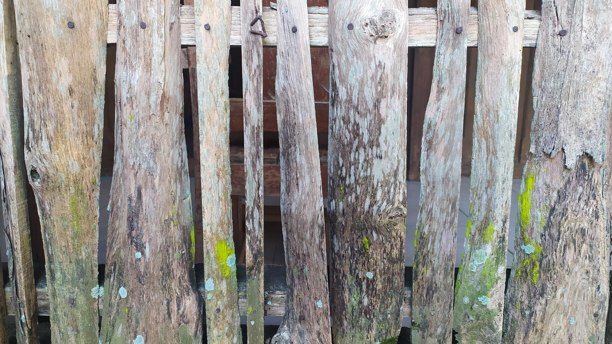 Traditional Fence Made Of Solid Wood